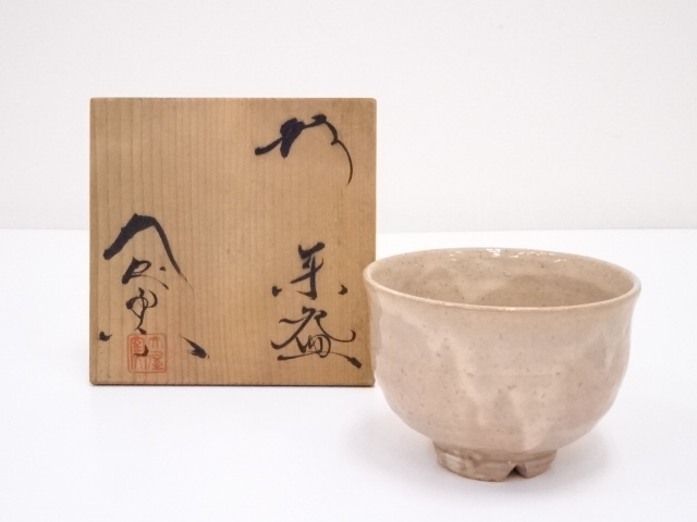 JAPANESE TEA CEREMONY / HAGI WARE TEA BOWL CHAWAN 